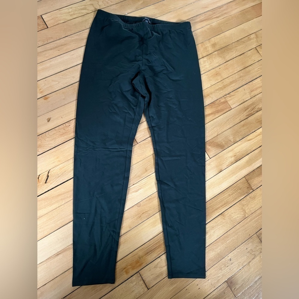 Eileen Fisher dark forest‎ green leggings